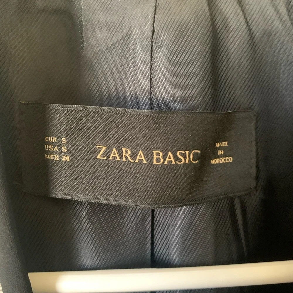 Zara Open-Front Plaid Blazer in Yellow, Brown & Black